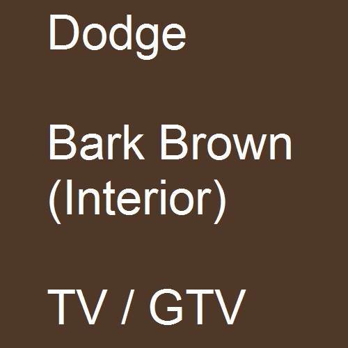 Dodge, Bark Brown (Interior), TV / GTV.